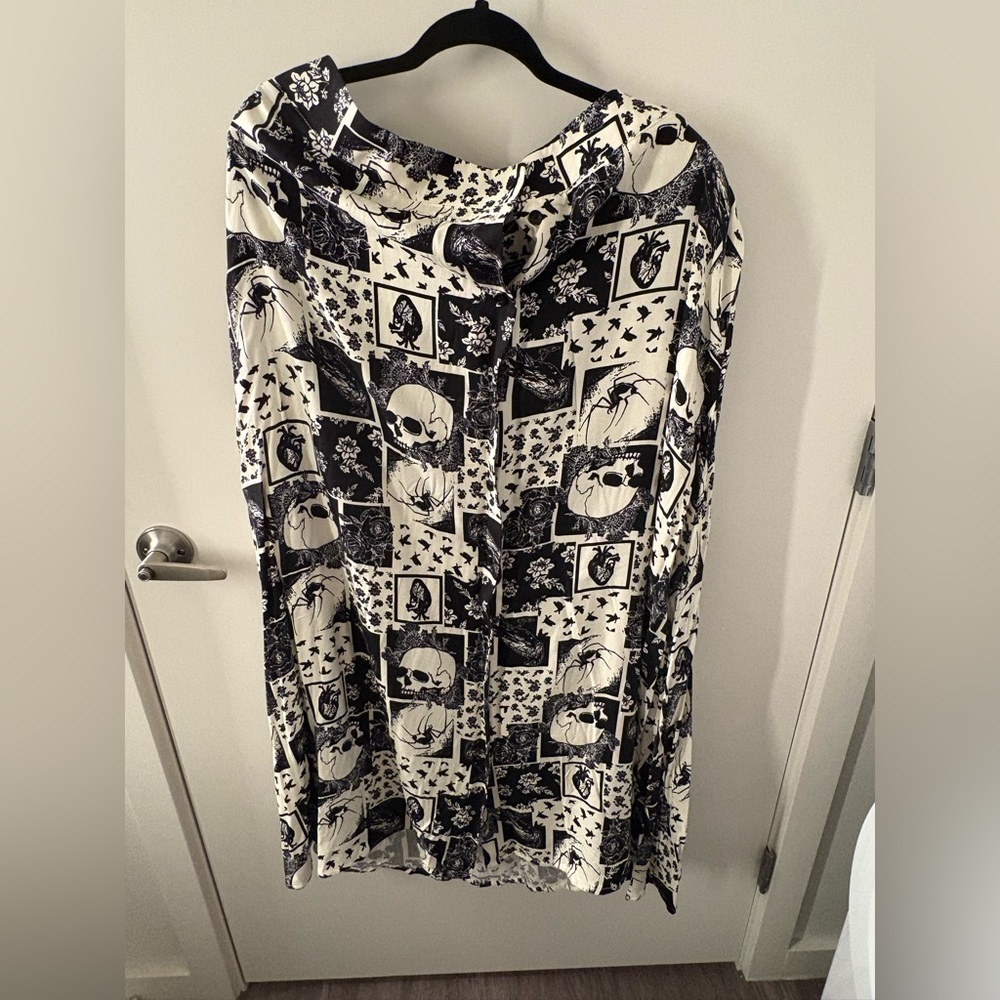 Midnight Hour Gothic Illustration Skirt – Size 3X